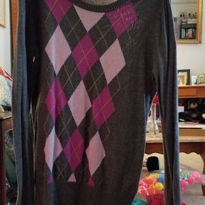 Grey Merona Argyle Sweater